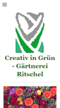Mobile Screenshot of creativ-in-gruen-ritschel.de